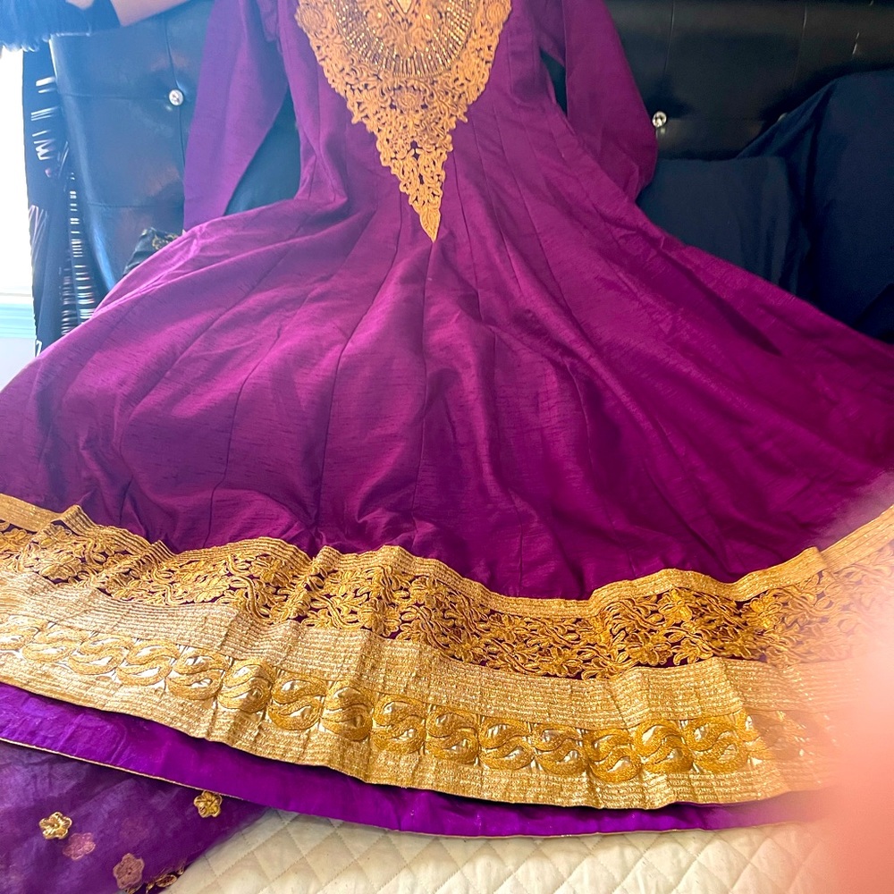 Khadi silk long dress